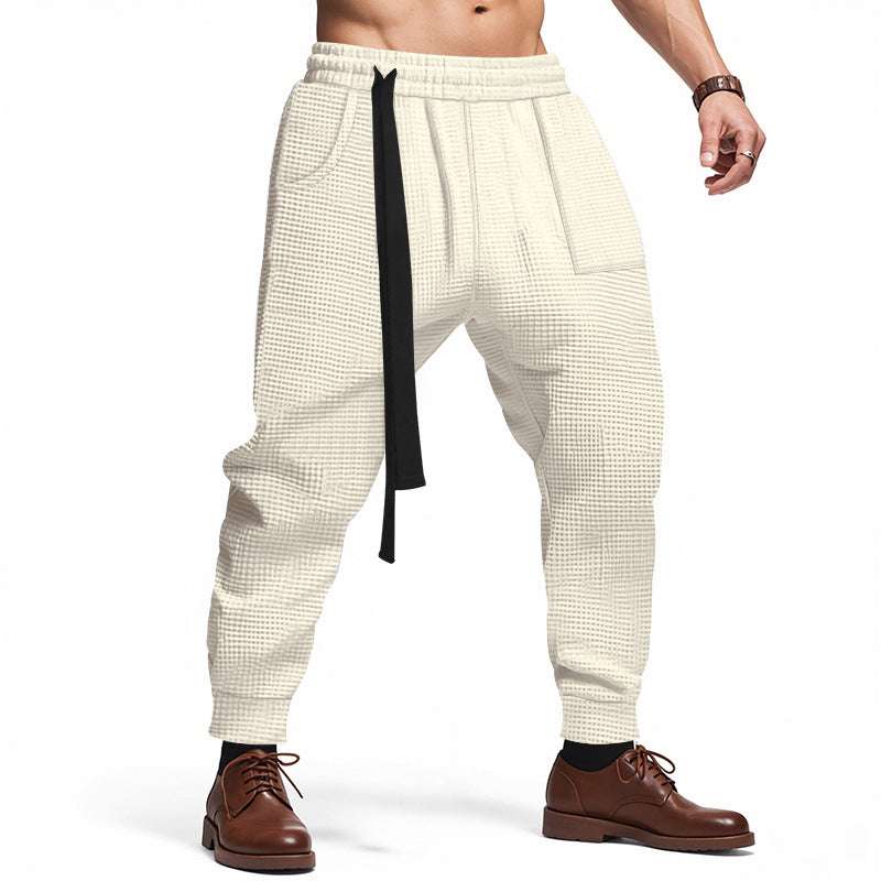 "Men’s Waffle Joggers | Hip Hop Streetwear Harajuku Pants S–3XL"