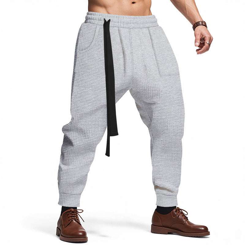 "Men’s Waffle Joggers | Hip Hop Streetwear Harajuku Pants S–3XL"