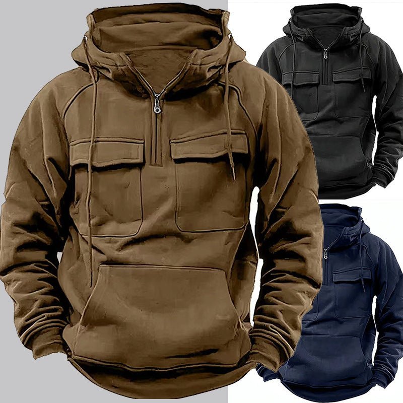 "Men’s Zip-Up Hoodie Sweatshirt | Pocket Hoodie M–4XL"