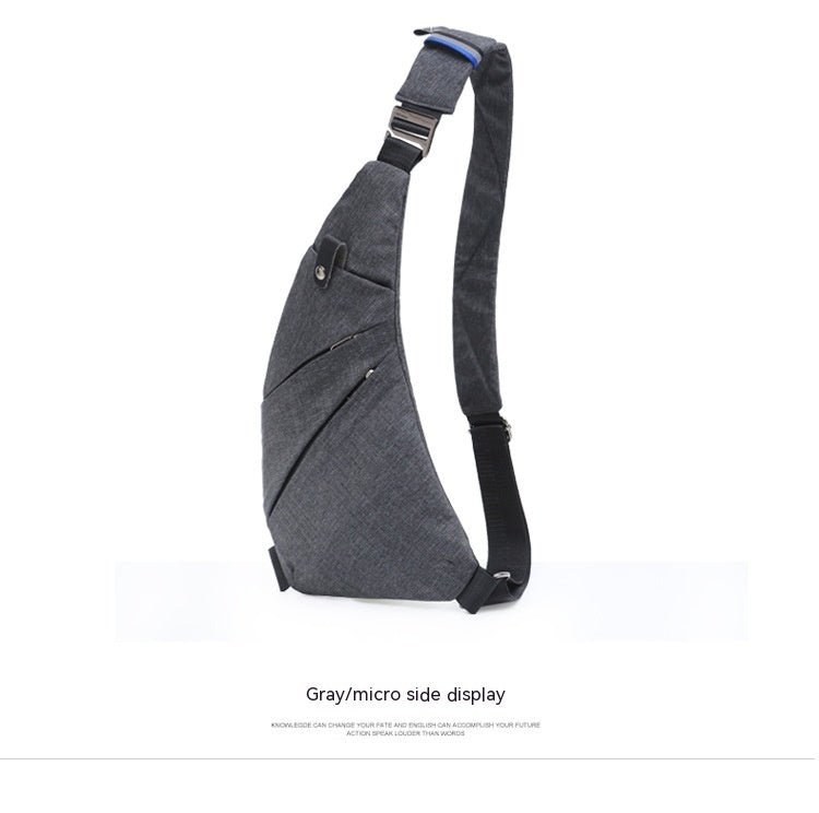 "Men’s Nylon Anti-Theft Chest Bag | Crossbody Shoulder Sling"