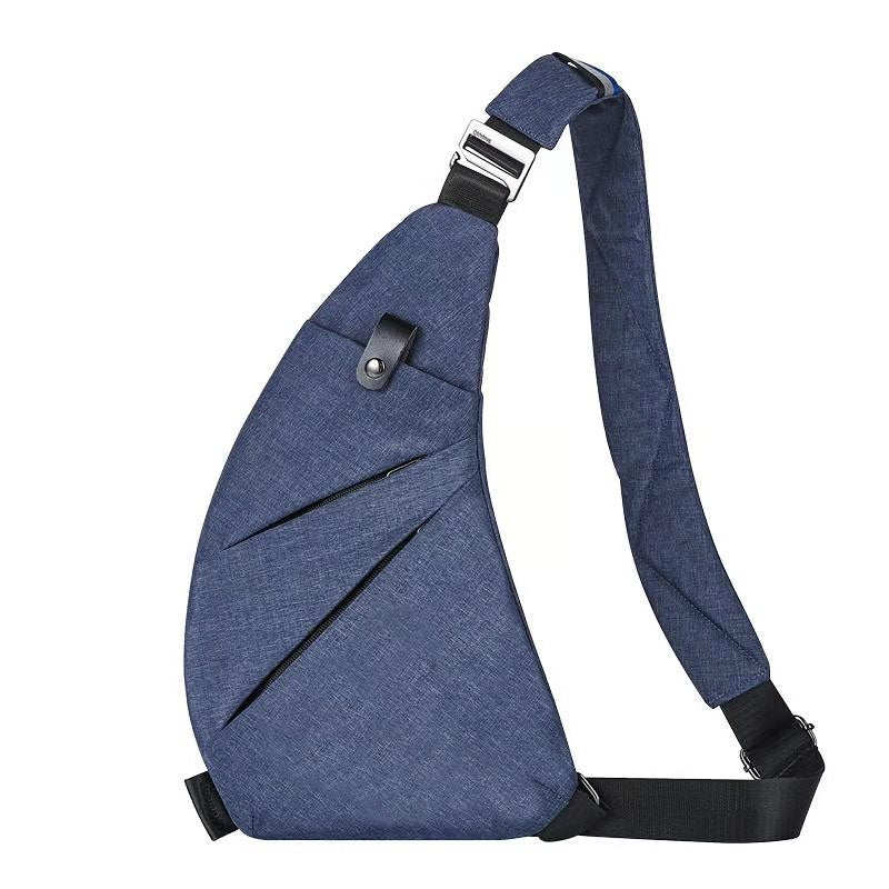 "Men’s Nylon Anti-Theft Chest Bag | Crossbody Shoulder Sling"