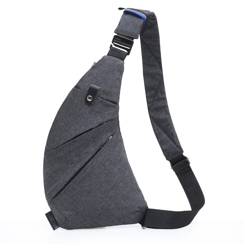 "Men’s Nylon Anti-Theft Chest Bag | Crossbody Shoulder Sling"