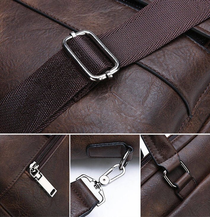 "Men’s Premium Soft Leather Crossbody – Messenger, Sling & Handbag"