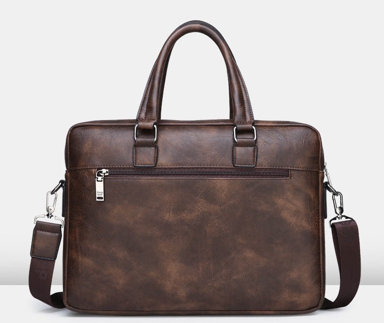 "Men’s Premium Soft Leather Crossbody – Messenger, Sling & Handbag"