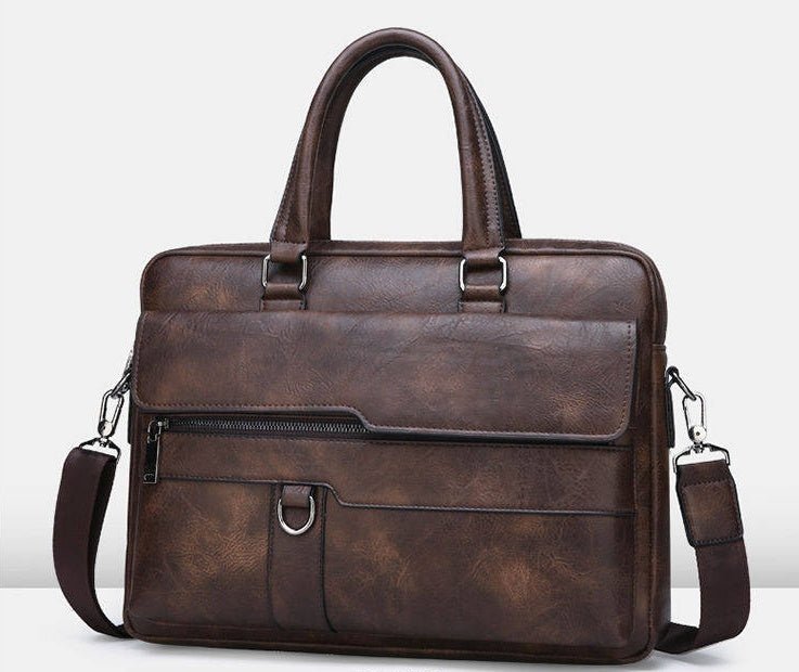 "Men’s Premium Soft Leather Crossbody – Messenger, Sling & Handbag"