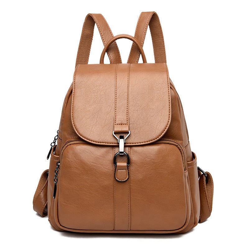 "Women’s Sheepskin Leather Backpack | Lightweight Stylish Bag"