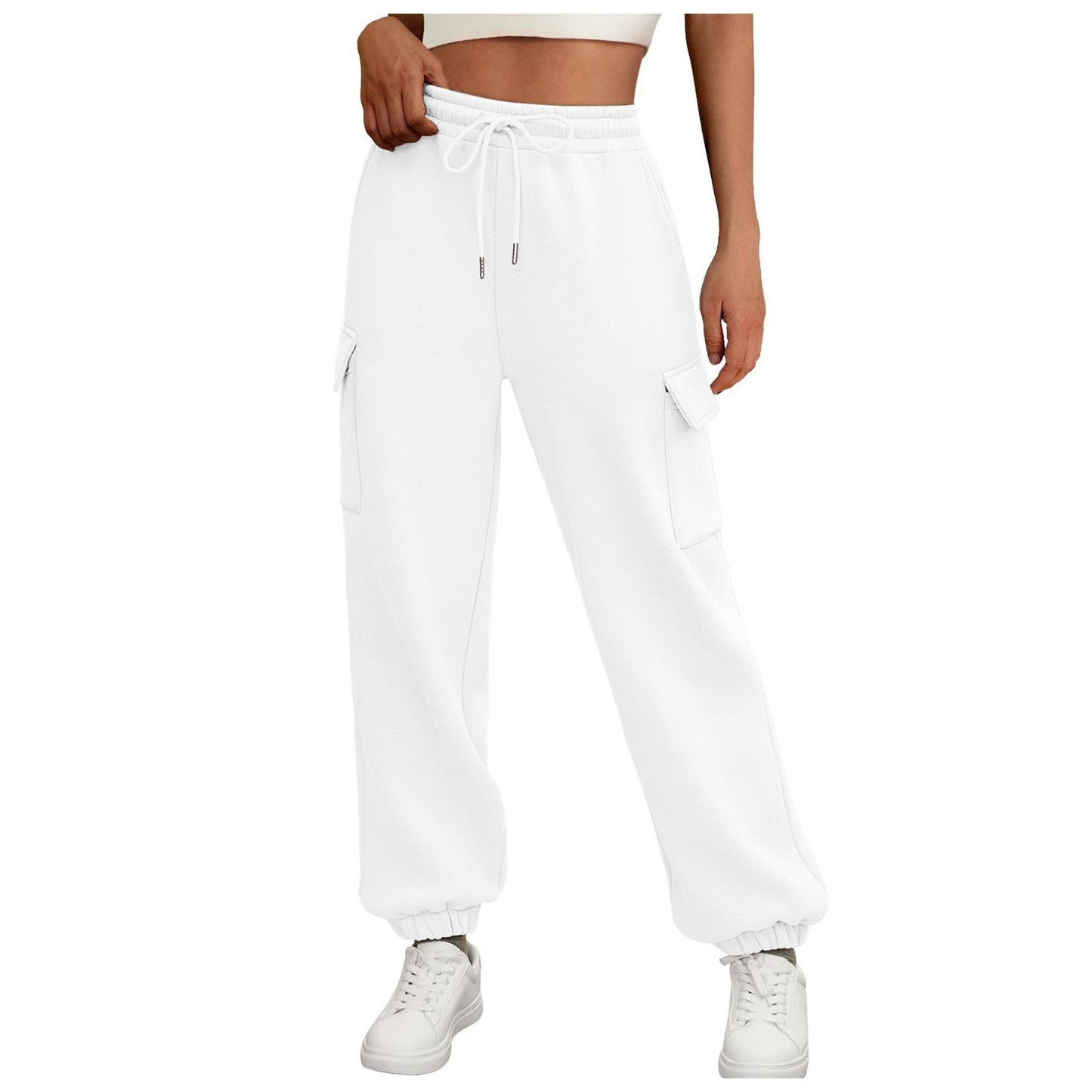 "Women’s Fleece-Lined Sweatpants | Baggy Jogger Cargo Pants S–3XL"