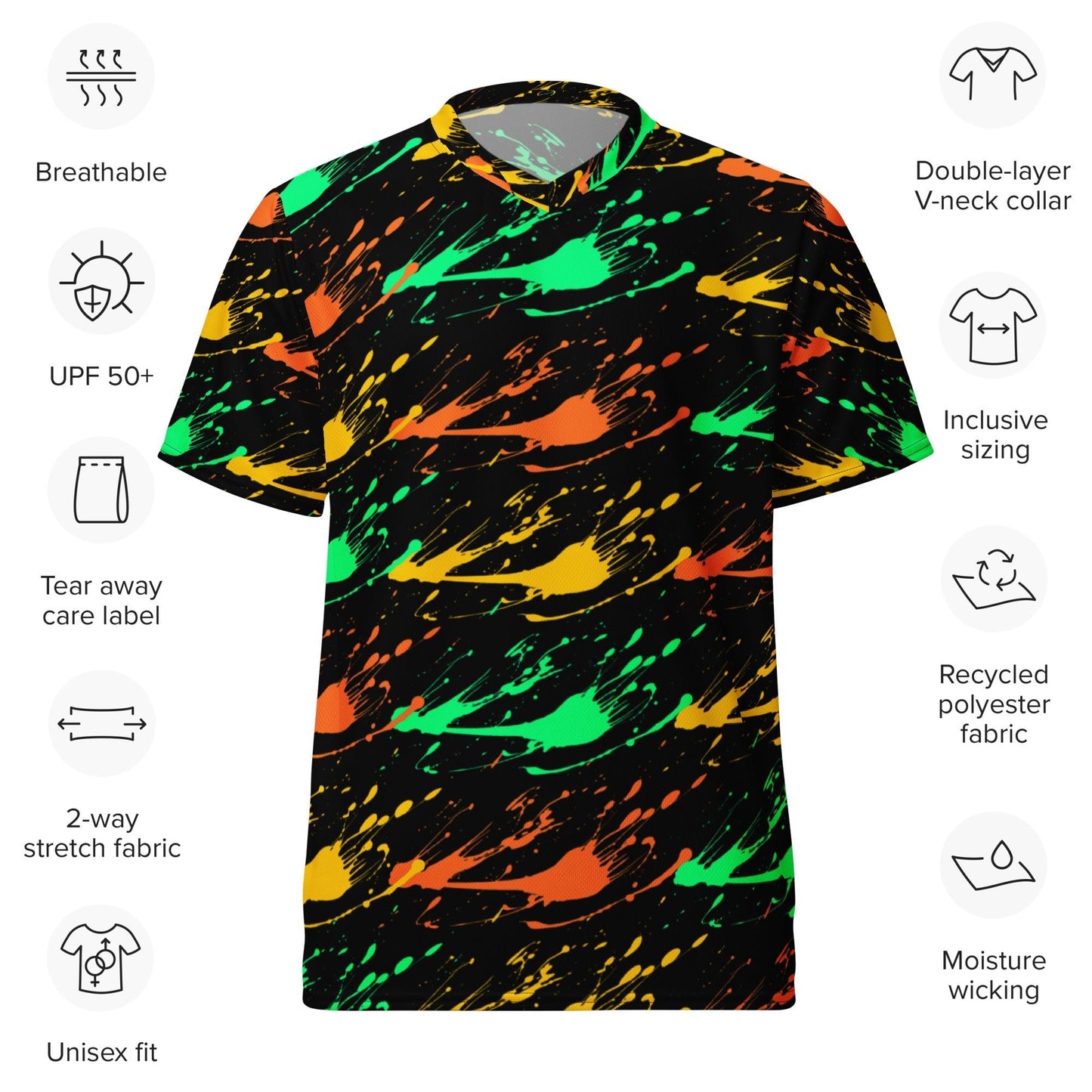 "Recycled Unisex Sports Jersey | All Over Print | 2XS–6XL"