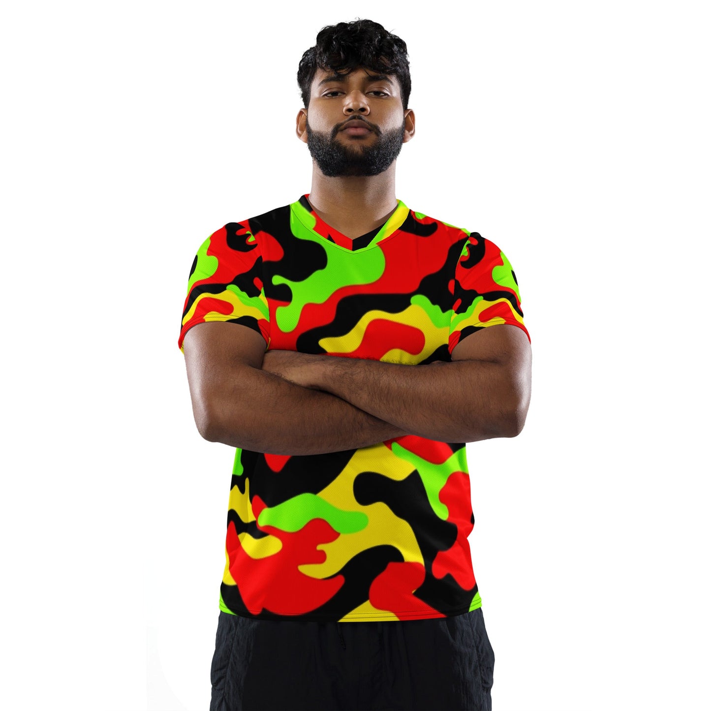 "Recycled Unisex Sports Jersey - Camo Print (2XS–6XL)"