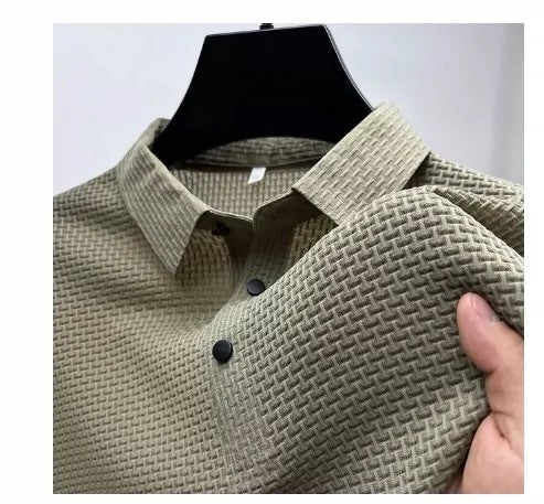 "Men’s Ice Silk T-Shirt | Breathable Mesh Summer Top S–4XL"