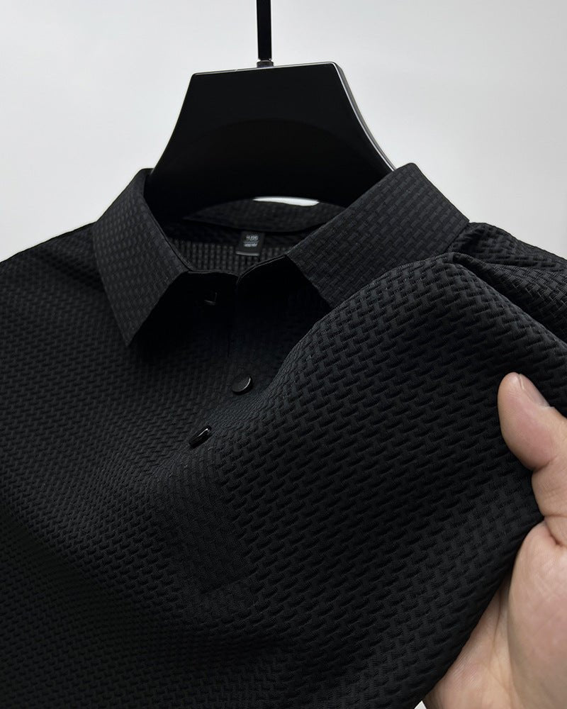 "Men’s Ice Silk T-Shirt | Breathable Mesh Summer Top S–4XL"