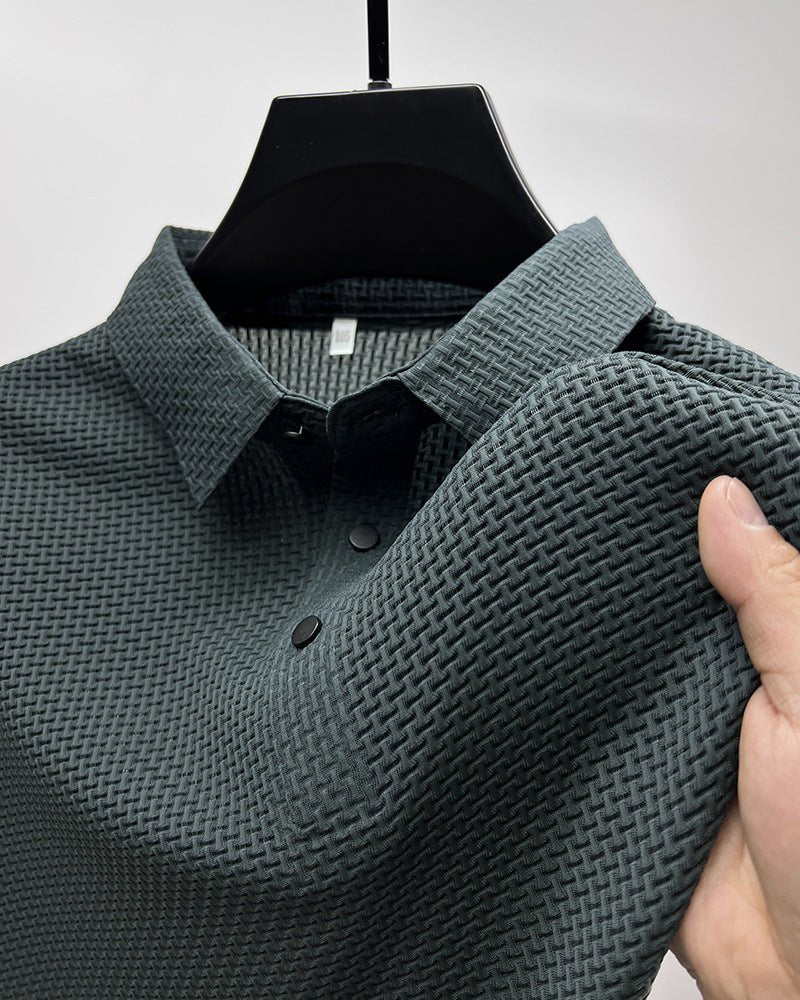 "Men’s Ice Silk T-Shirt | Breathable Mesh Summer Top S–4XL"