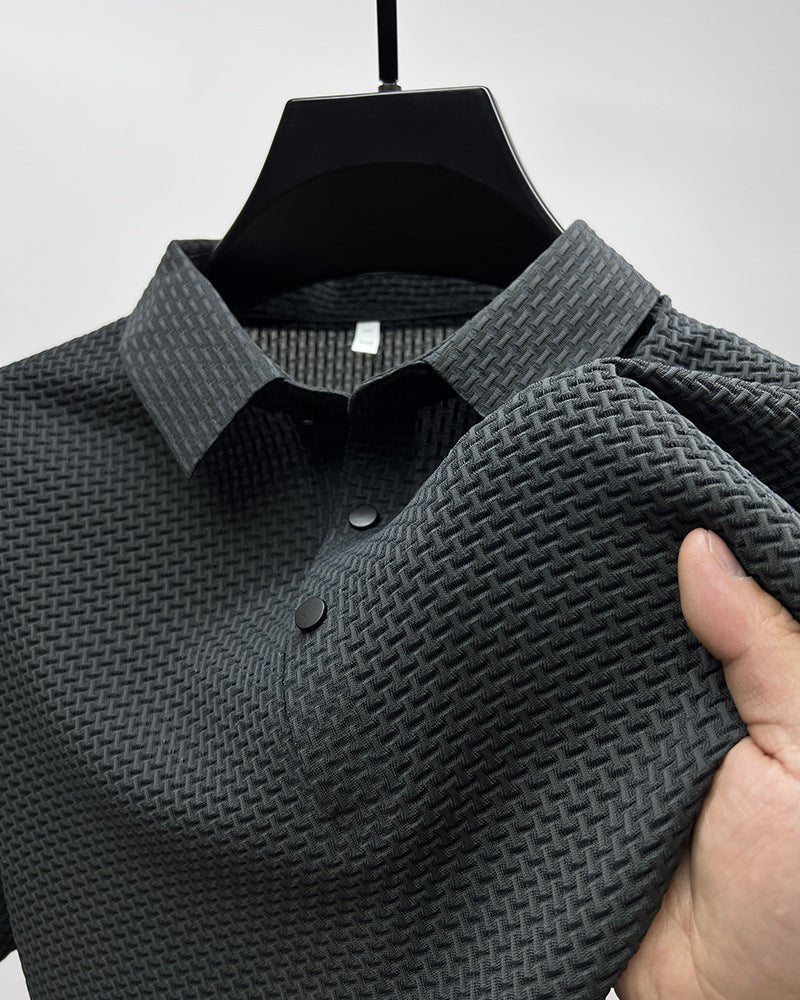"Men’s Ice Silk T-Shirt | Breathable Mesh Summer Top S–4XL"