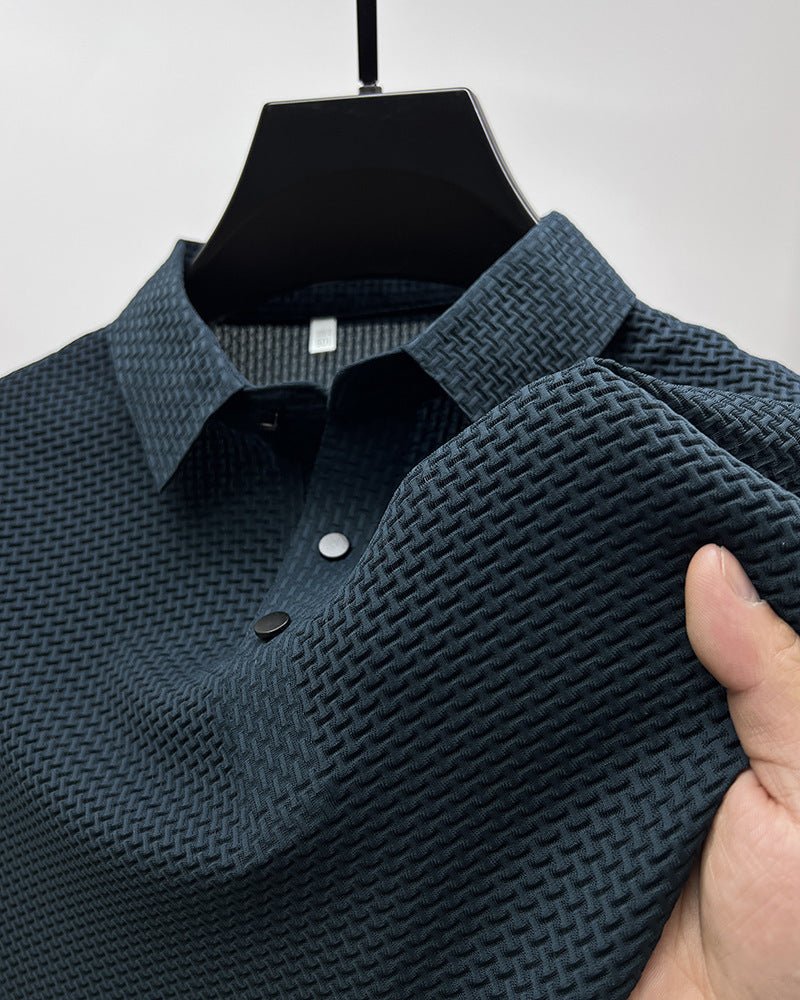 "Men’s Ice Silk T-Shirt | Breathable Mesh Summer Top S–4XL"
