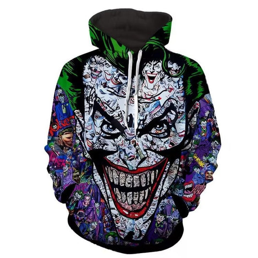 Men’s Loose Printed Hoodie Pullover S-4XL Plus Size Streetwear