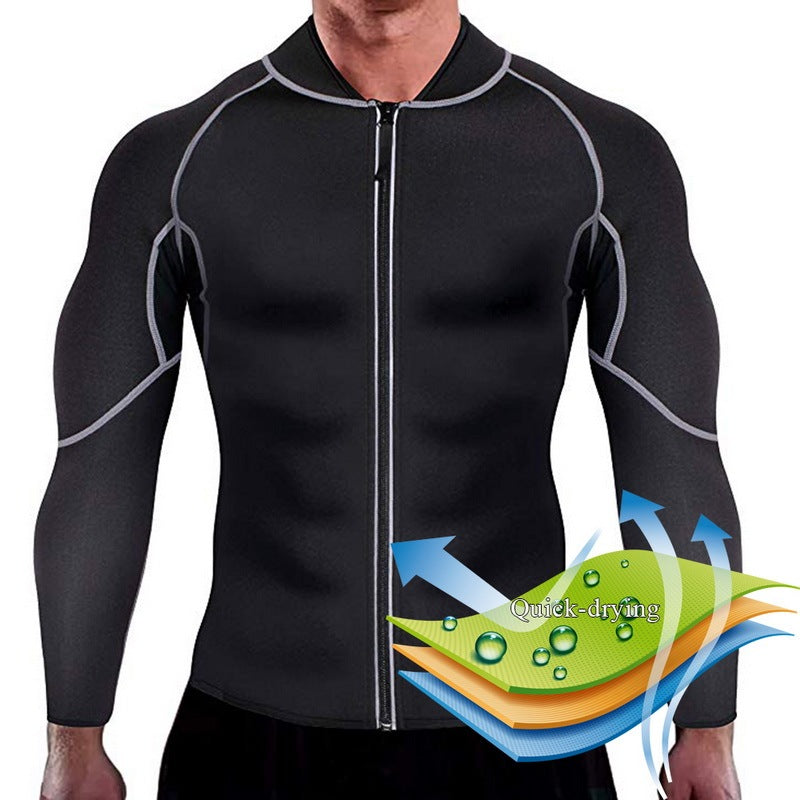 Men’s Sports Nylon Long Sleeve T-Shirt S–4XL Plus Size