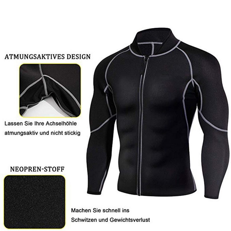 Men’s Sports Nylon Long Sleeve T-Shirt S–4XL Plus Size