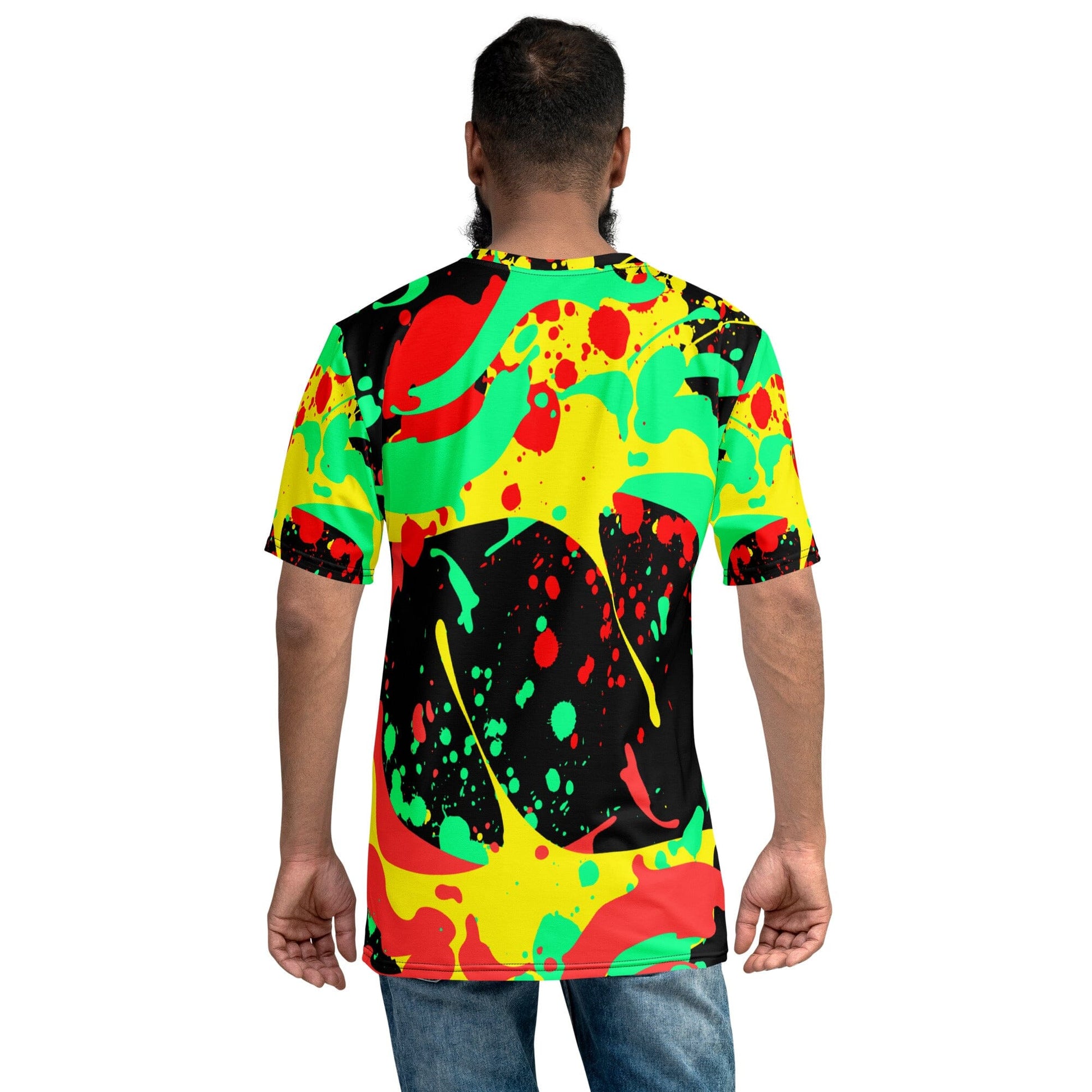 "Men's All Over Print Paint Splatter Jersey Tee XS–2XL Wear-Unique-Style "