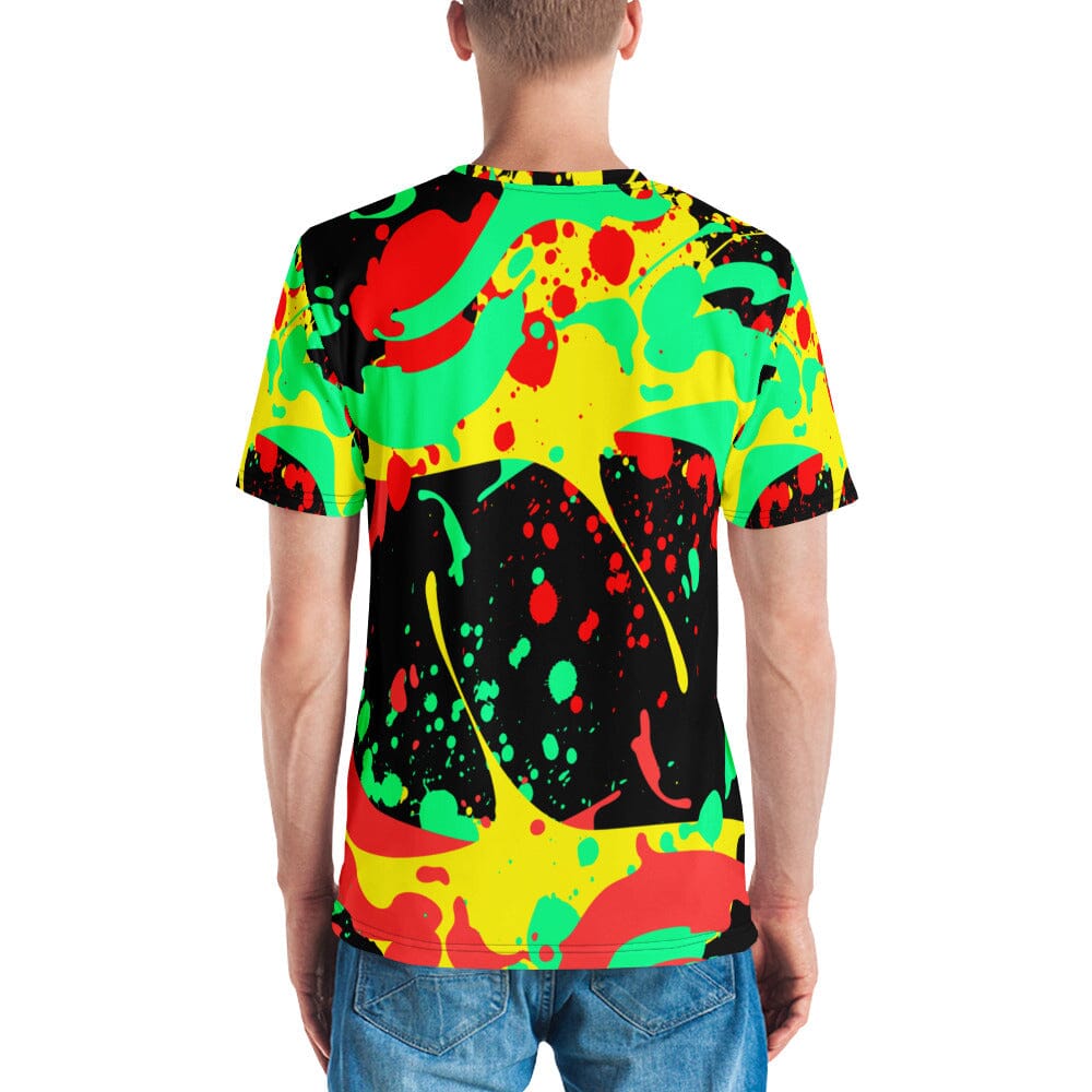 "Men's All Over Print Paint Splatter Jersey Tee XS–2XL Wear-Unique-Style "