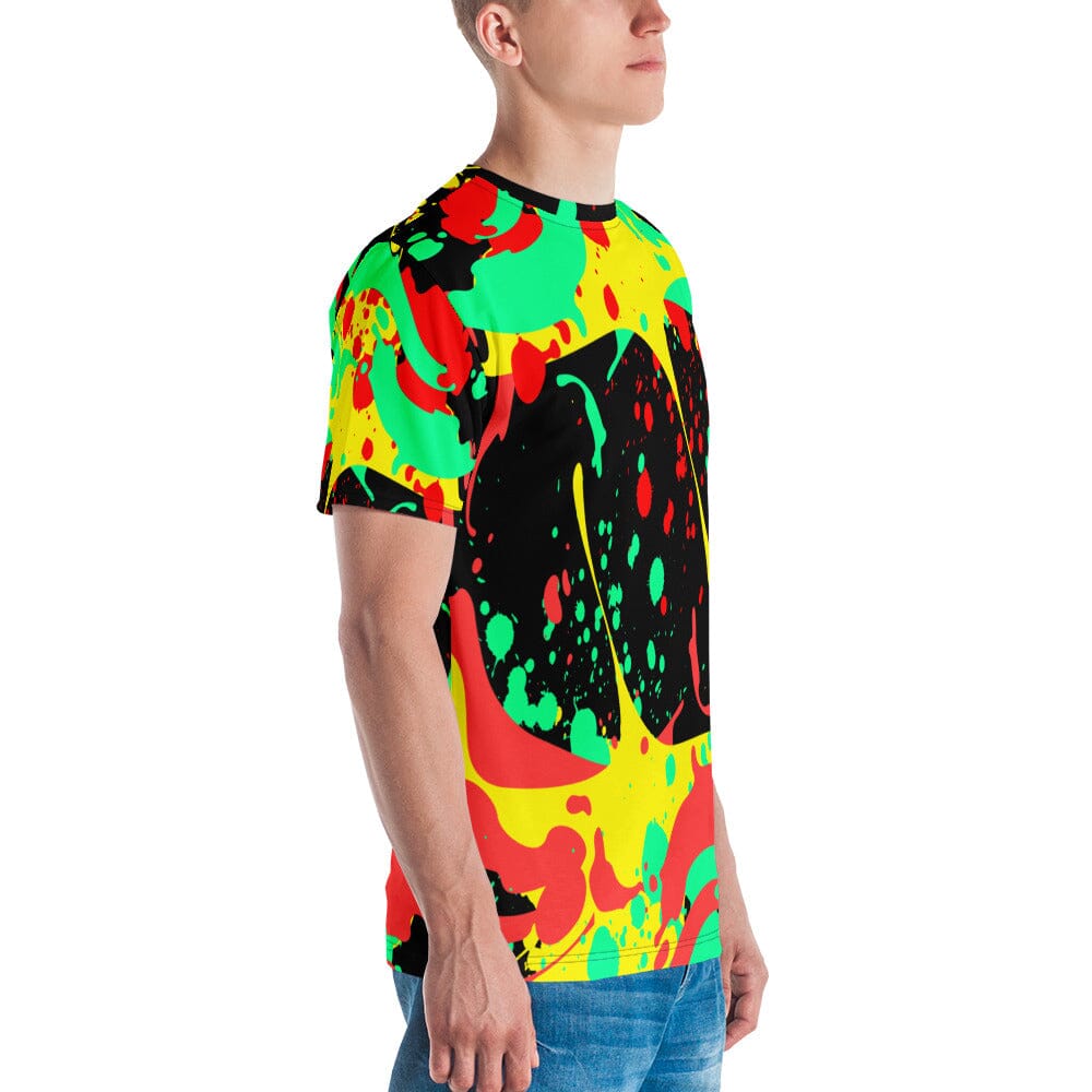 "Men's All Over Print Paint Splatter Jersey Tee XS–2XL Wear-Unique-Style "