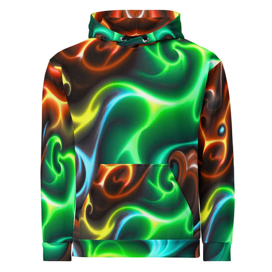 "Colorful Digital Abstract Unisex Hoodie | All Over Print XS–6XL Wear-Unique-Style 2XS "