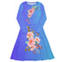 All-Over Print Long Sleeve Plus Size Midi Dress | Sizes 2XS-6XL