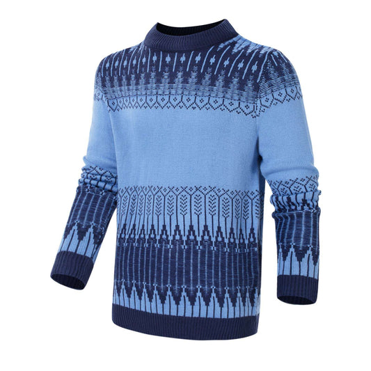 "Unisex Fair Isle Crewneck Sweater | Knit Pullover S–XL"