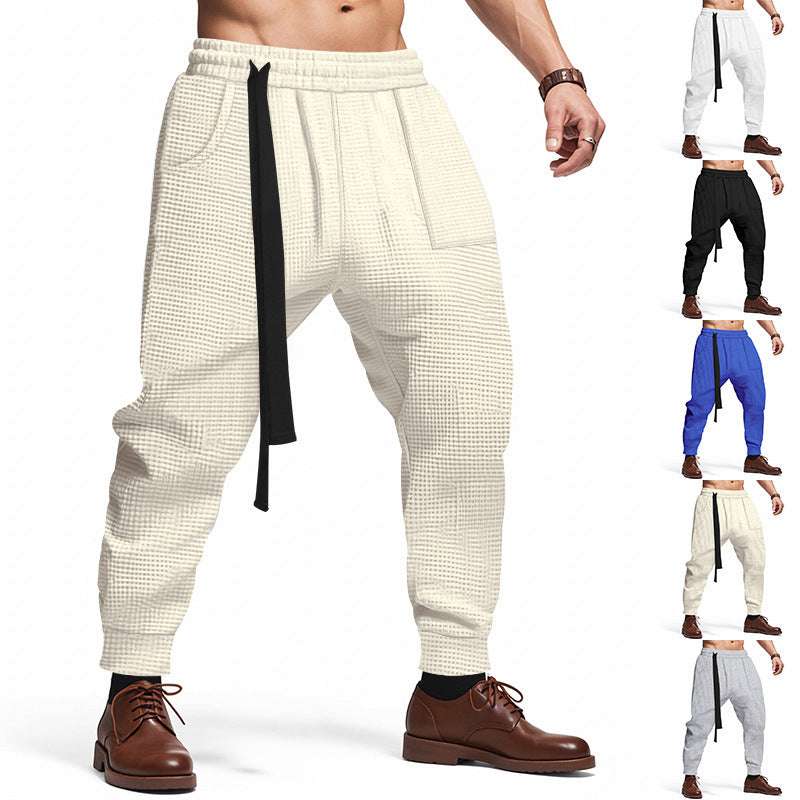 "Men’s Waffle Joggers | Hip Hop Streetwear Harajuku Pants S–3XL"