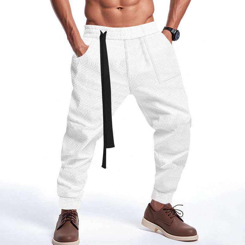 "Men’s Waffle Joggers | Hip Hop Streetwear Harajuku Pants S–3XL"