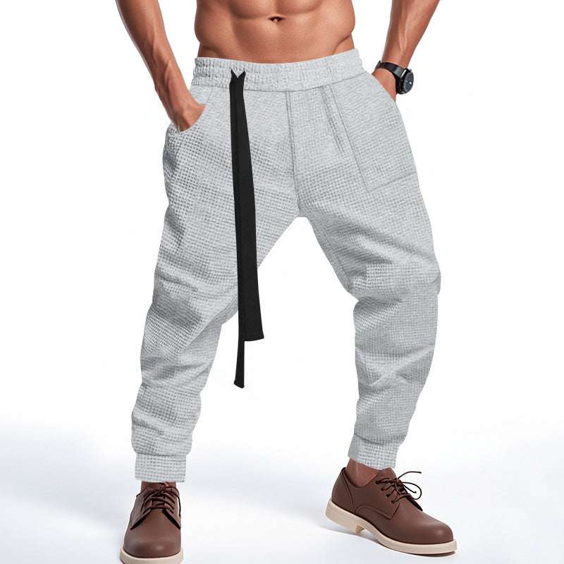 "Men’s Waffle Joggers | Hip Hop Streetwear Harajuku Pants S–3XL"