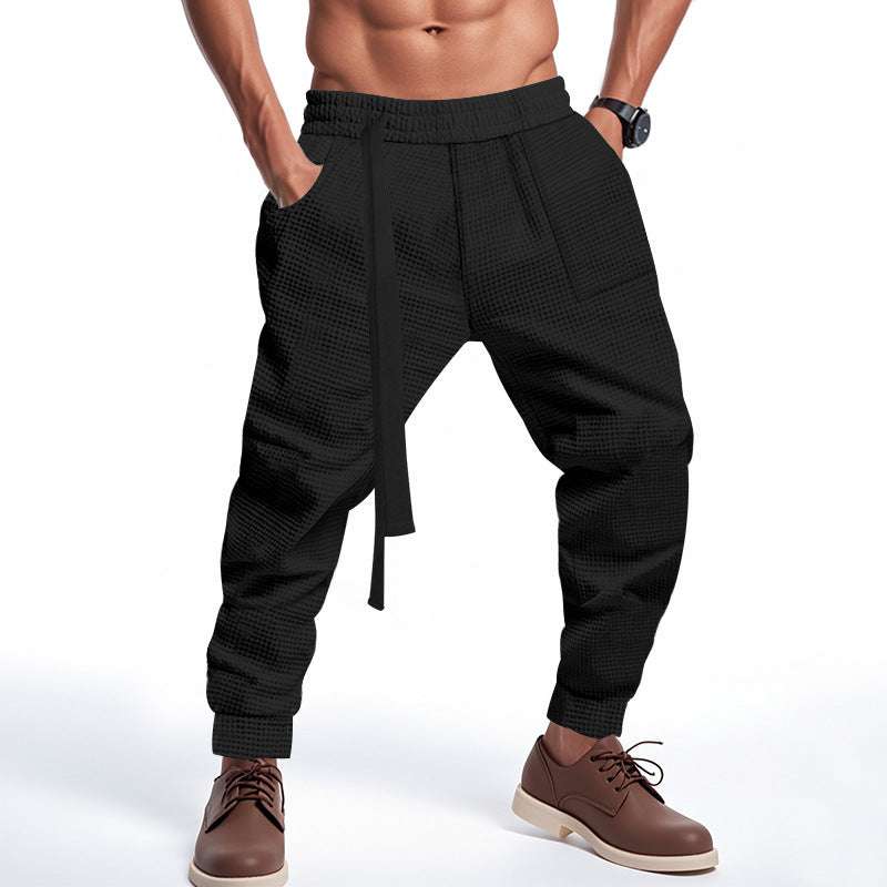 "Men’s Waffle Joggers | Hip Hop Streetwear Harajuku Pants S–3XL"