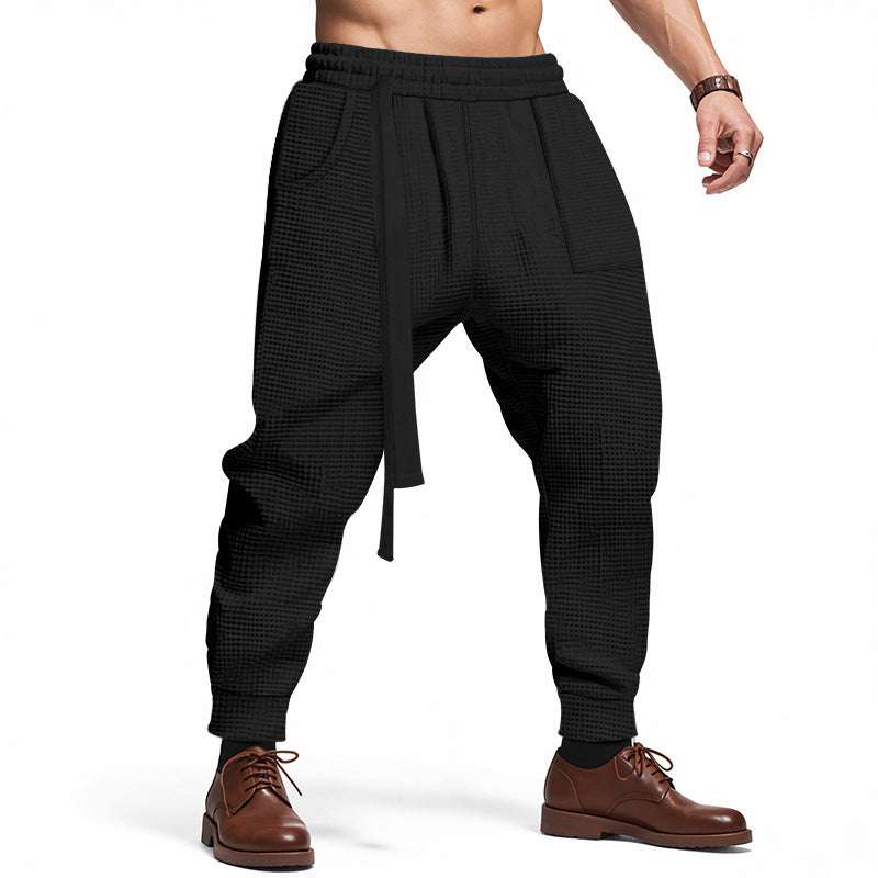 "Men’s Waffle Joggers | Hip Hop Streetwear Harajuku Pants S–3XL"