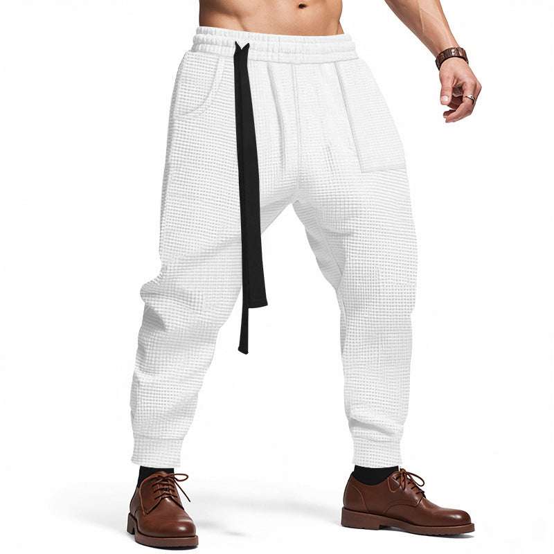 "Men’s Waffle Joggers | Hip Hop Streetwear Harajuku Pants S–3XL"