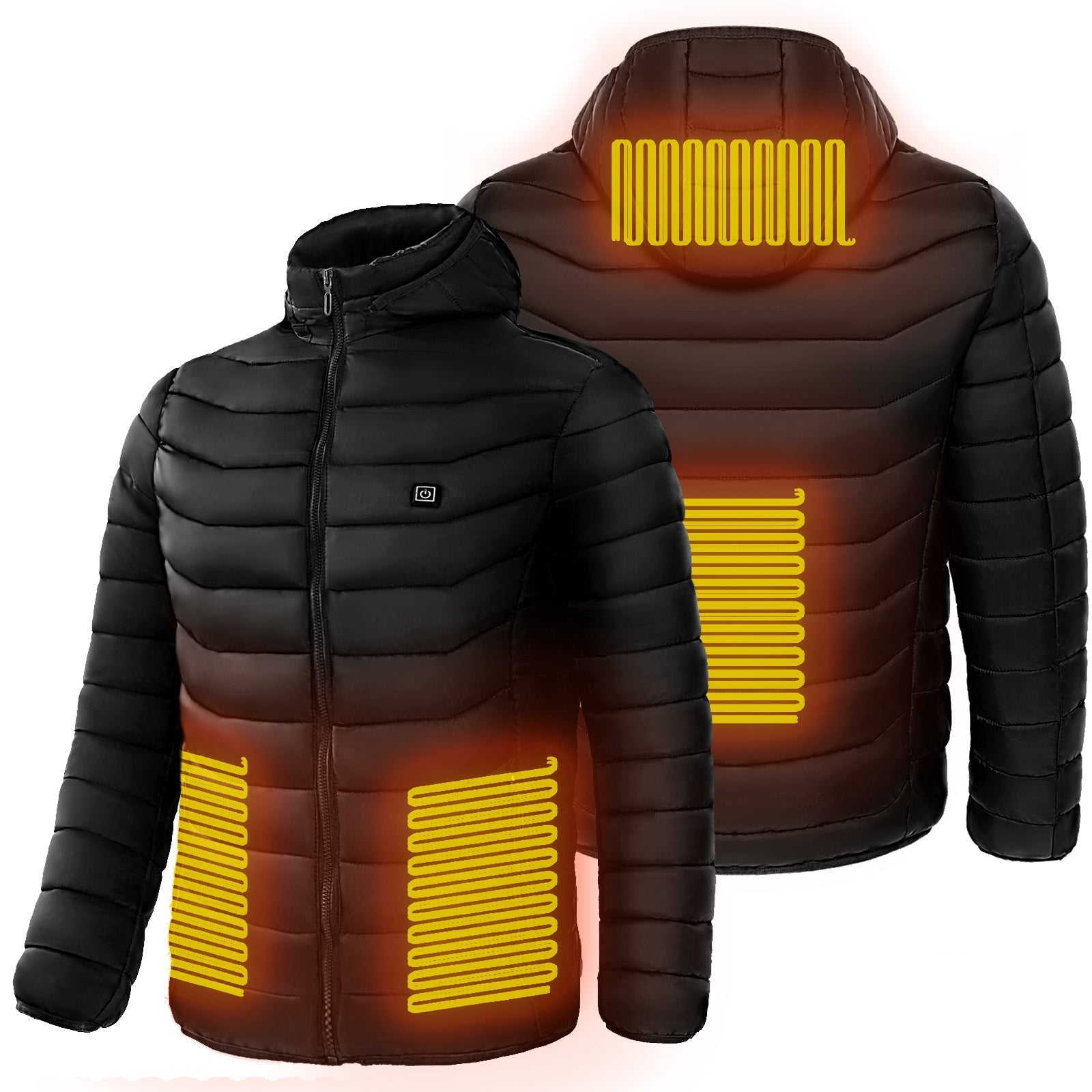 "Unisex Heated Puffer Jacket | Electric Winter Coat S–4XL"