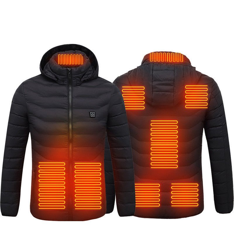 "Unisex Heated Puffer Jacket | Electric Winter Coat S–4XL"