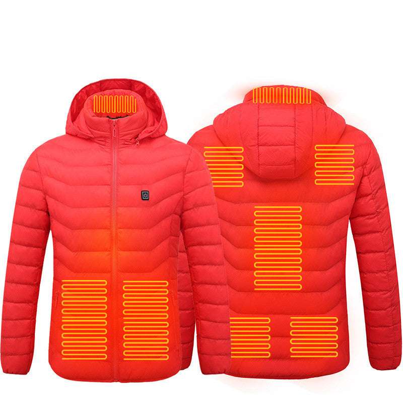"Unisex Heated Puffer Jacket | Electric Winter Coat S–4XL"