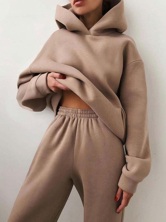 "Women’s Casual Hoodie Tracksuit Set | 2-Piece Sweatsuit S–3XL"