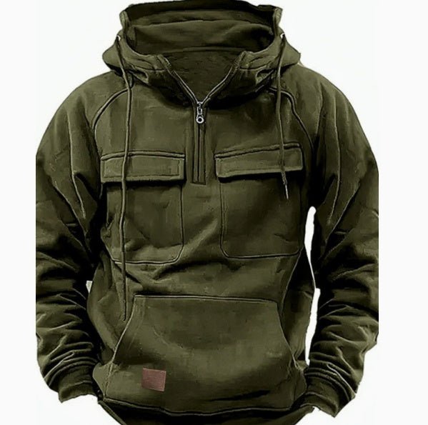"Men’s Zip-Up Hoodie Sweatshirt | Pocket Hoodie M–4XL"