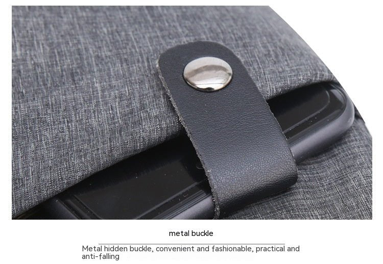 "Men’s Nylon Anti-Theft Chest Bag | Crossbody Shoulder Sling"