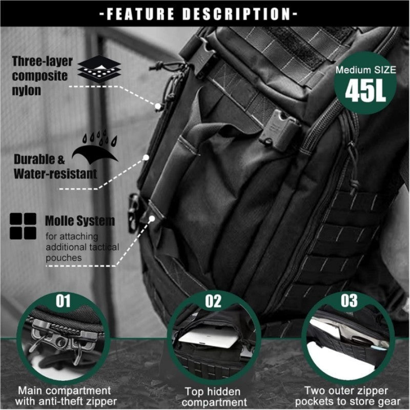 "Unisex Polyester Gym & Travel Backpack | Weekend Luggage Bag"