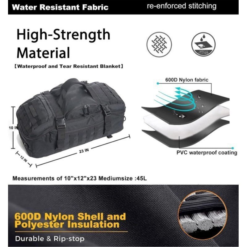 "Unisex Polyester Gym & Travel Backpack | Weekend Luggage Bag"