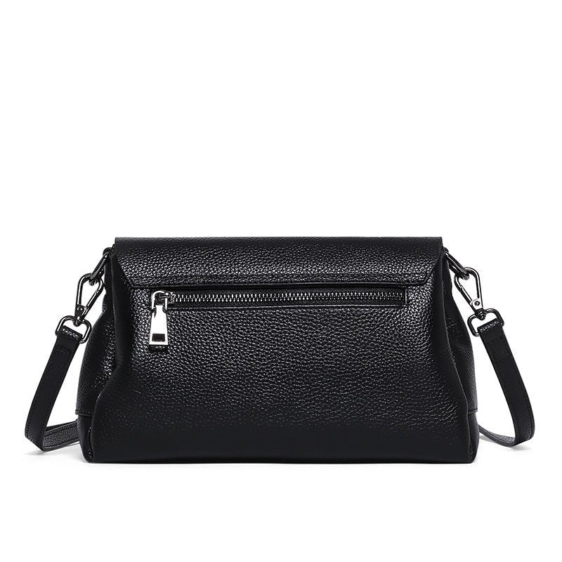 "Soft Cowhide Leather Shoulder Bag – Women's Messenger Crossbody Purse"