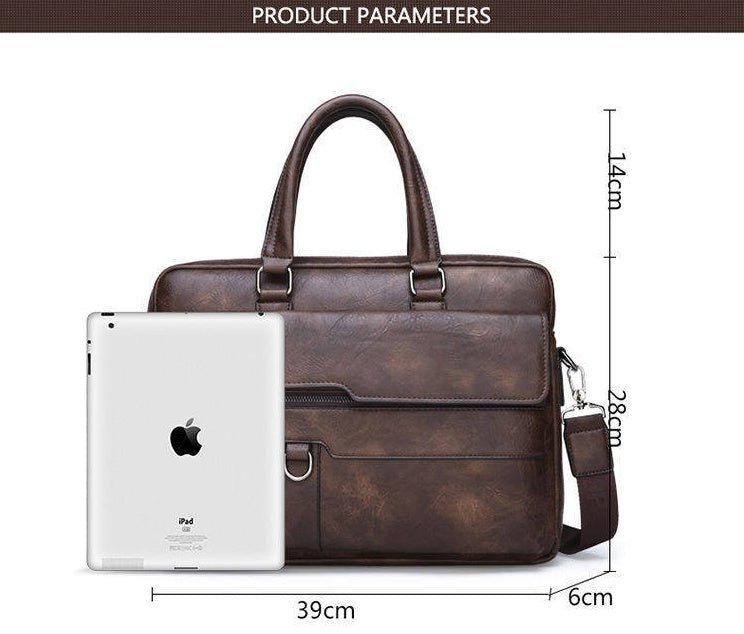 "Men’s Premium Soft Leather Crossbody – Messenger, Sling & Handbag"