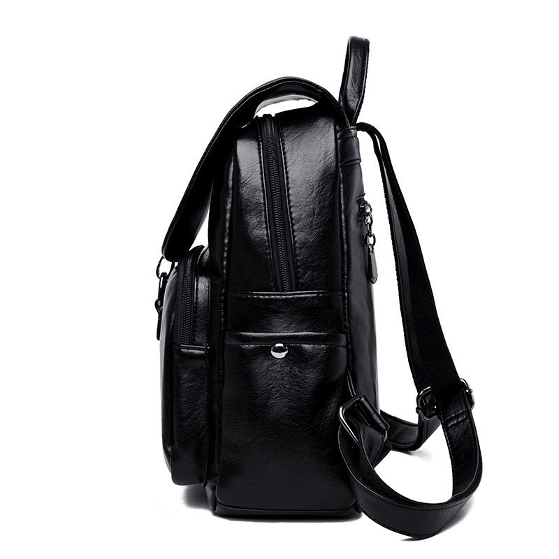 "Women’s Sheepskin Leather Backpack | Lightweight Stylish Bag"