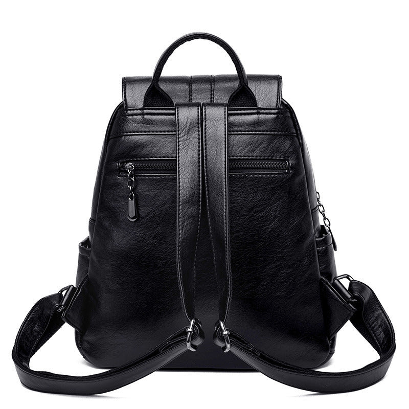 "Women’s Sheepskin Leather Backpack | Lightweight Stylish Bag"