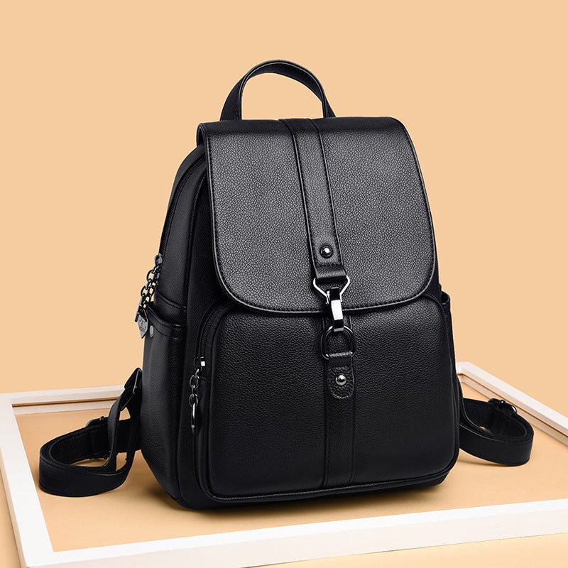 "Women’s Sheepskin Leather Backpack | Lightweight Stylish Bag"