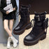 Women’s Platform Martin Boots – Padded, Height Boost, Mid-Calf