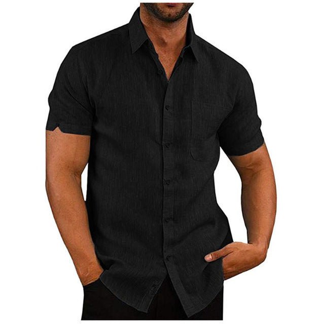 "Men’s Summer Short Sleeve Shirt | Casual Loose Fit Tee M–3XL"