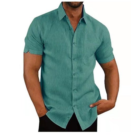 "Men’s Summer Short Sleeve Shirt | Casual Loose Fit Tee M–3XL"