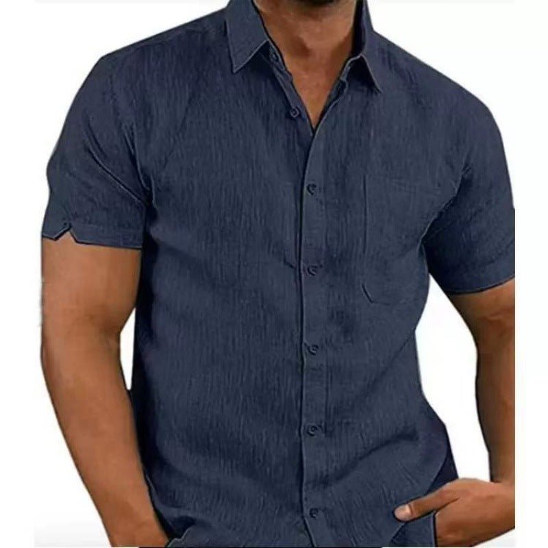 "Men’s Summer Short Sleeve Shirt | Casual Loose Fit Tee M–3XL"